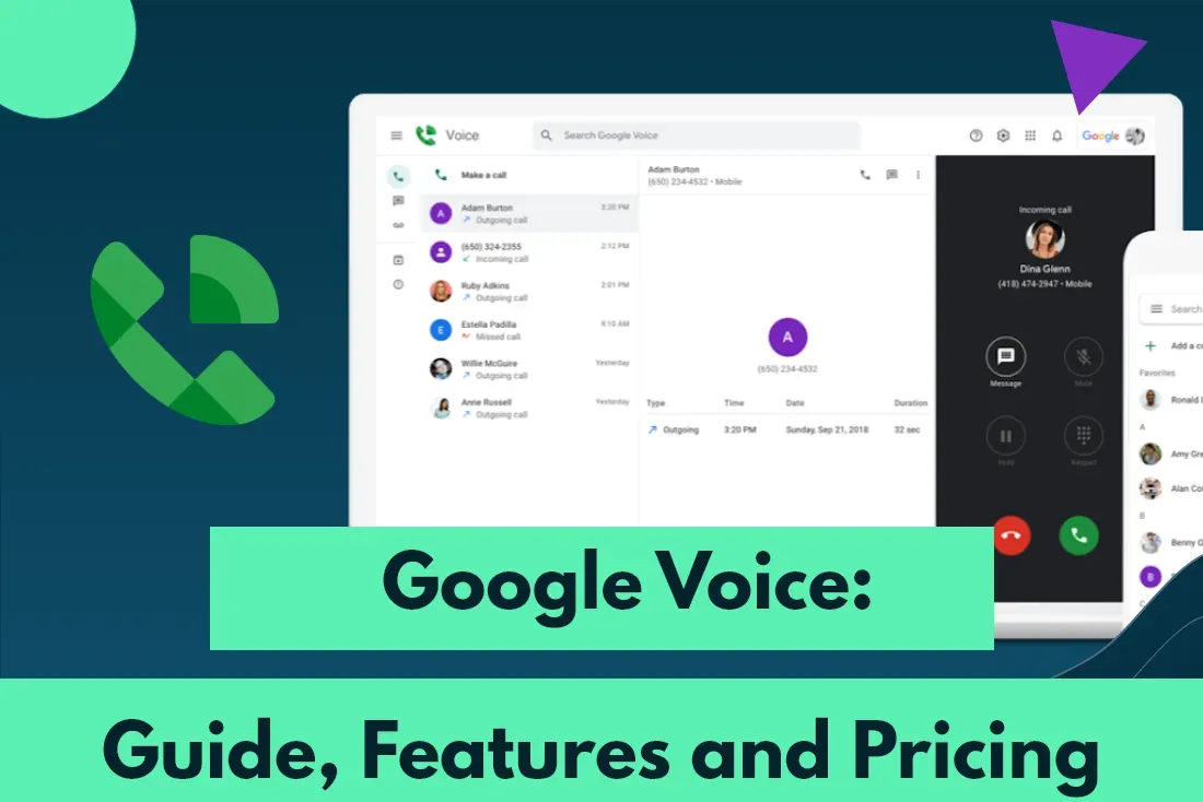 Google Voice for Business:  Pros & Cons, Features and Pricing