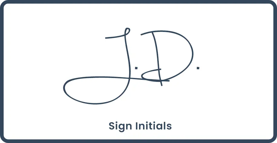 initials in contract example