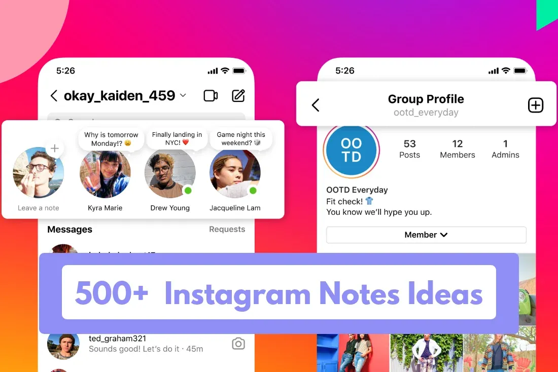 500+ Instagram Notes Ideas To Get You Noticed